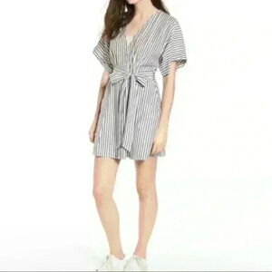 BP | Striped Button Down Mini Dress